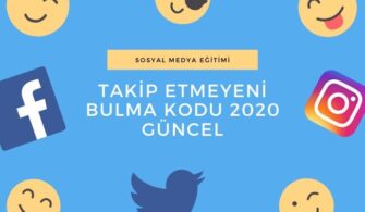 Takip Etmeyeni Bulma Kodu 2021 Güncel