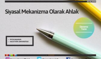 Siyasal Mekanizma Olarak Ahlak