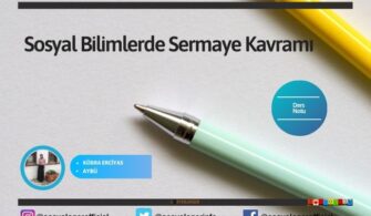 Sosyal Bilimlerde Sermaye Kavramı