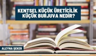 Kentsel Küçük Üreticilik/ Küçük Burjuva Nedir?