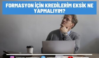 Formasyon İçin Kredilerim Eksik Ne Yapmalıyım?