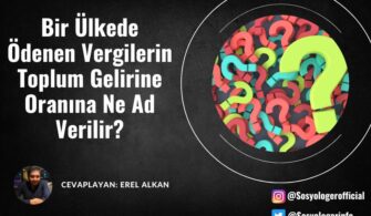 Bir Ülkede Ödenen Vergilerin Toplum Gelirine Oranına Ne Ad Verilir?