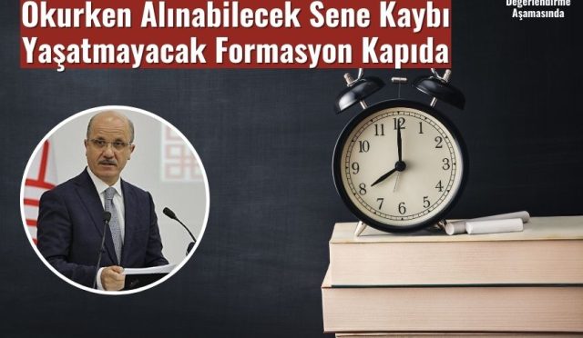 Okurken Alınabilecek Sene Kaybı Yaşatmayacak Formasyon Kapıda